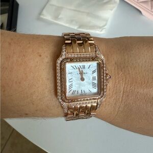 Elegant Rose Gold Women's Watch with MOP Face